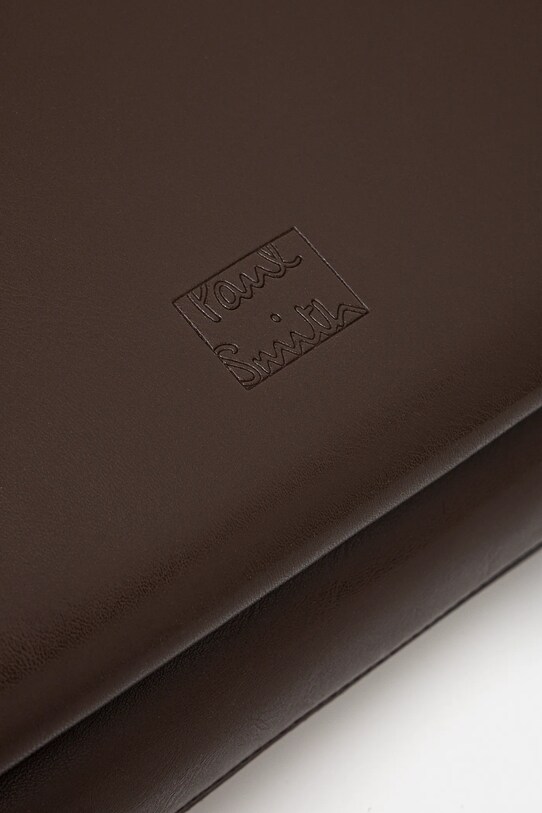 Kožená taška na notebook Paul Smith hnedá M1A.8082.PSOFTL