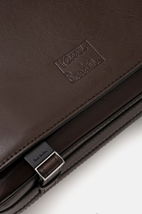 Шкіряна сумка Paul Smith коричневий M1A.8083.PSOFTL