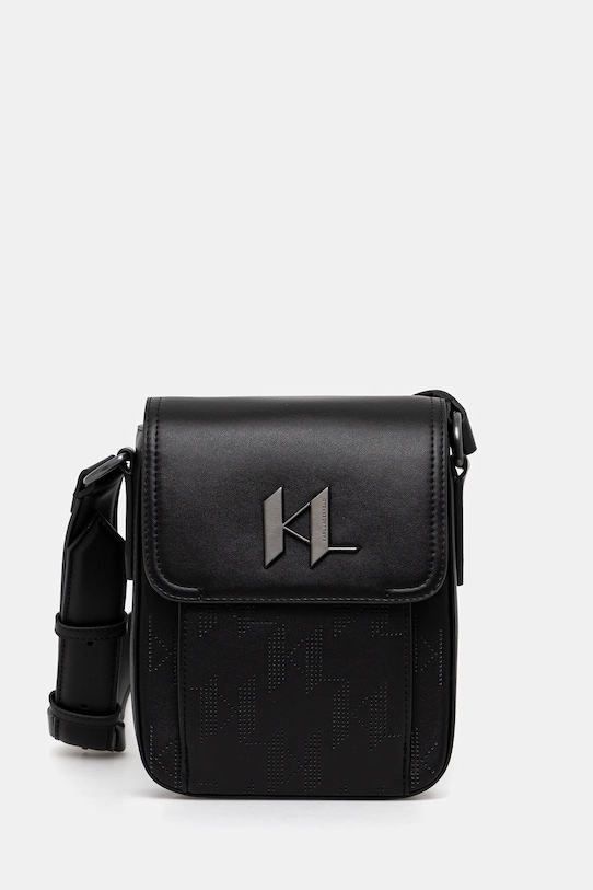 Karl Lagerfeld saszetka nie mieści A4 czarny A1M30011