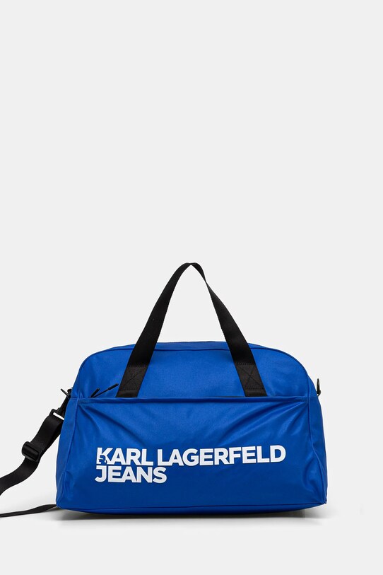 Taška Karl Lagerfeld Jeans potlač fialová A1W30367