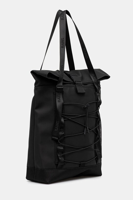 Rains geantă Trail Rolltop Tote Bag W3 13390.01 negru SS25