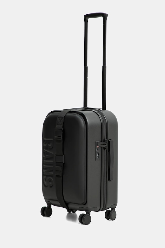 Rains valiză Texel Cabin Trolley W3 49-55x34x23 cm 14190.01 negru SS25