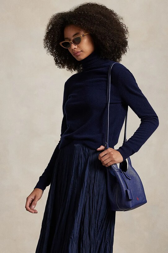 Kožená kabelka Polo Ralph Lauren Crossbody 428944657