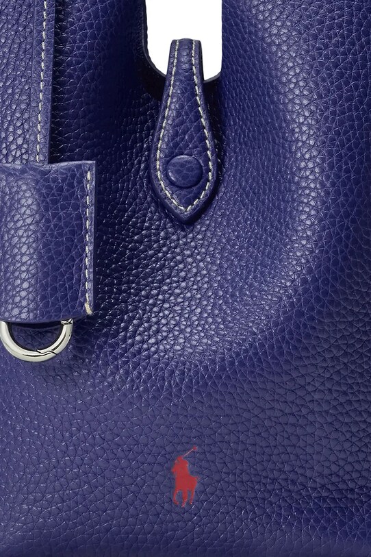 Kožená kabelka Polo Ralph Lauren Crossbody 428944657 námořnická modř