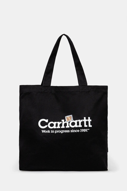 Бавовняна сумка Carhartt WIP Canvas Graphic Tote Large надрук чорний I032928.2NTXX