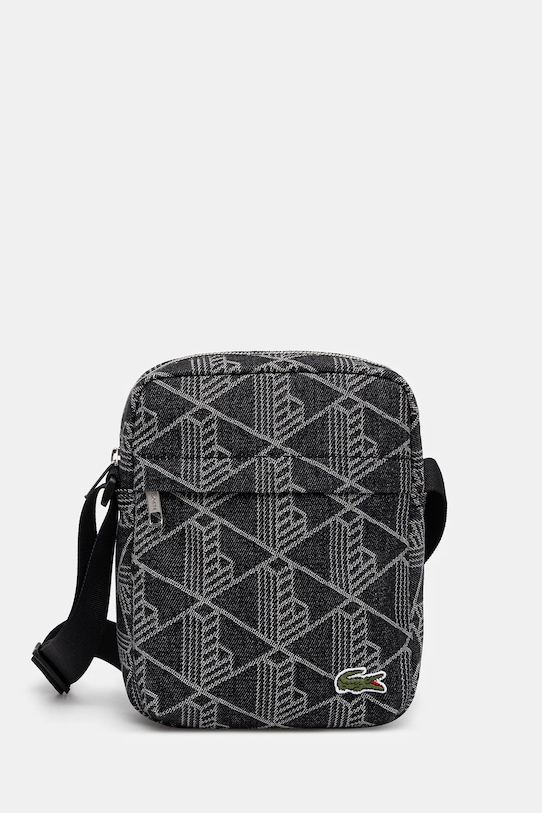 Lacoste saszetka jeansowa nie mieści A4 czarny NU4869NZ