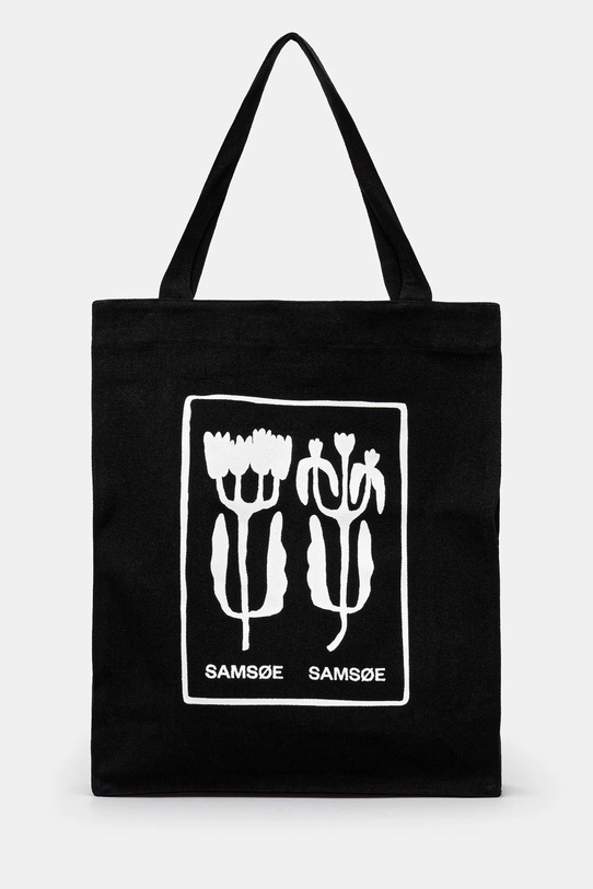 Samsoe Samsoe cotton bag Sajournal Planet friendly black U24400002