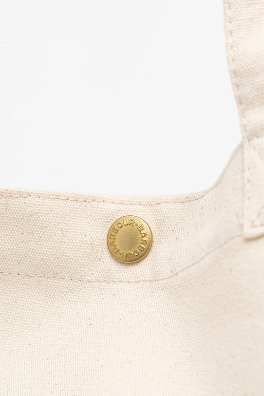 Barbour borsa in cotone Logo Tote Bag beige UBA0733