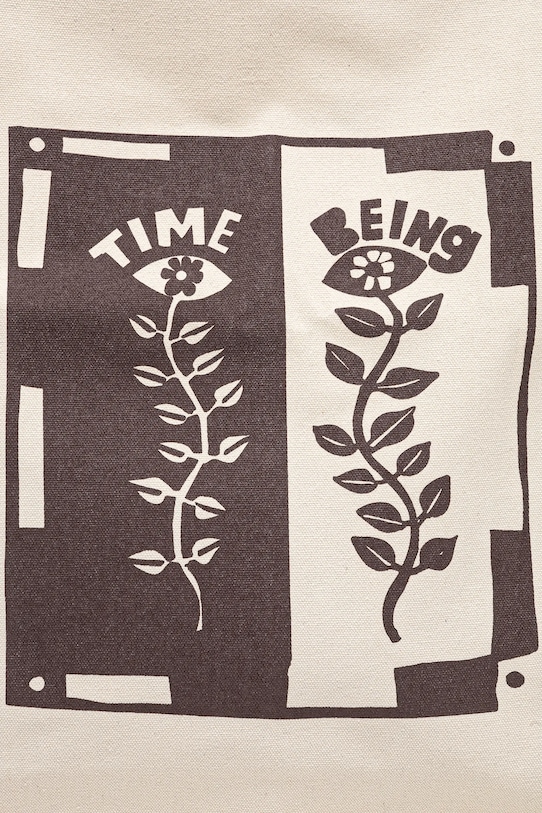 Samsoe Samsoe torba bawełniana SAHEART beżowy U25100022