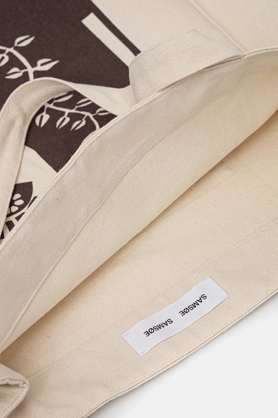 Samsoe Samsoe torba bawełniana SAHEART U25100022 beżowy