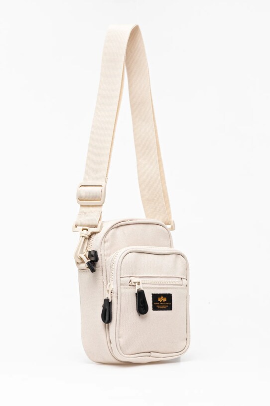 Чанта през рамо Alpha Industries Label Messenger Bag S 156941 бежов SS25