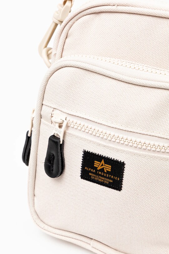 Чанта през рамо Alpha Industries Label Messenger Bag S бежов 156941
