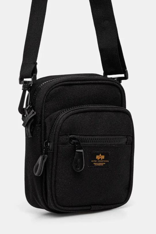 Чанта през рамо Alpha Industries Label Messenger Bag S 156941 черен SS25