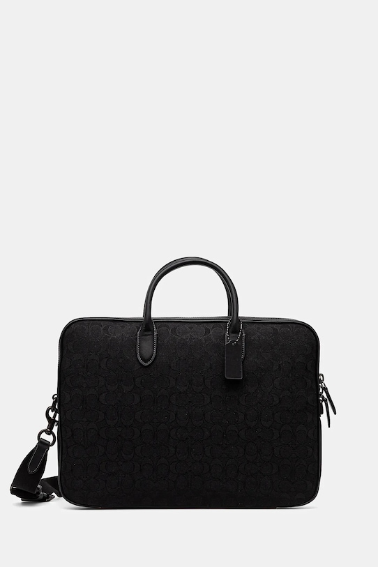 Taška Coach vzorovaný čierna CAK97