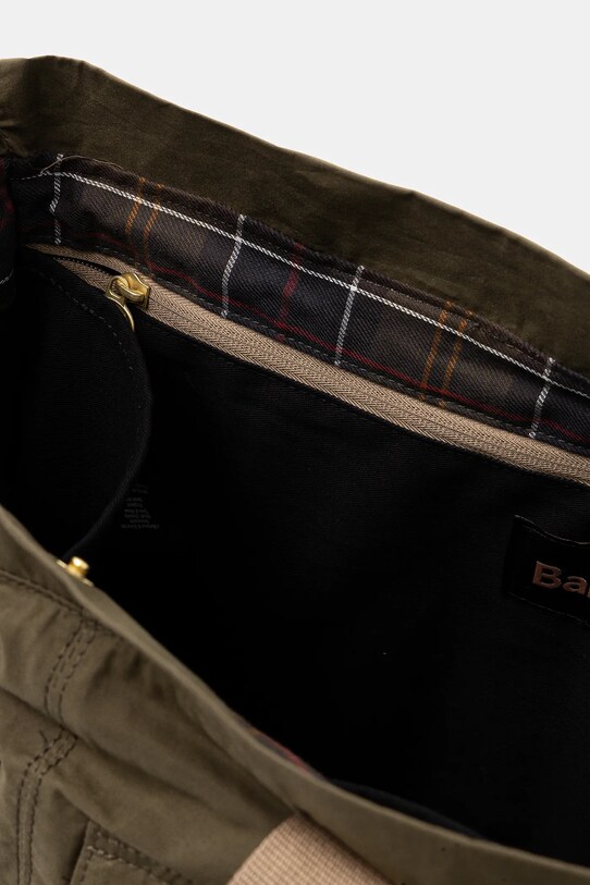 Barbour geantă de bumbac Barbour Transport Carry All Tote Bag UBA0744 verde