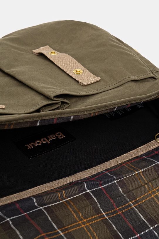 Barbour borsetă dinn bumbac Barbour Transport Riever Crossbody Bag UBA0745 verde