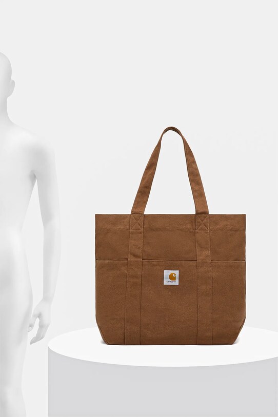 Τσάντα Carhartt WIP Parker Tote Bag I034595.HZXX καφέ