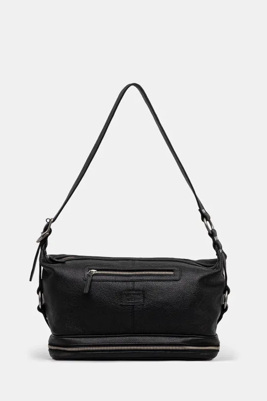 Martine Rose leather bag Bondage grain leather black 1200LP13001