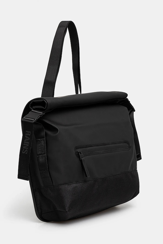 Rains borsa Trail Rolltop Messenger Bag W3 14490.01 nero SS25