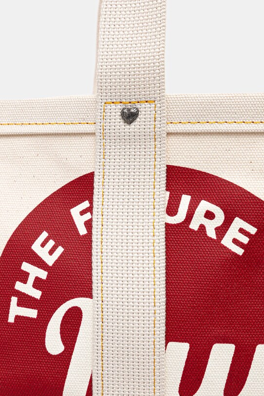 Human Made cotton bag Canvas Tote Large beige HM29GD004