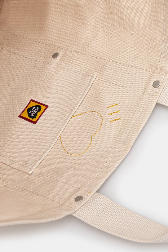 Human Made cotton bag Canvas Tote Large HM29GD004 beige