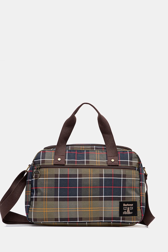 Сумка Barbour узор зелёный UBA0681