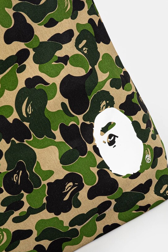 A Bathing Ape torba ABC camo tote bag zielony 1K80189010