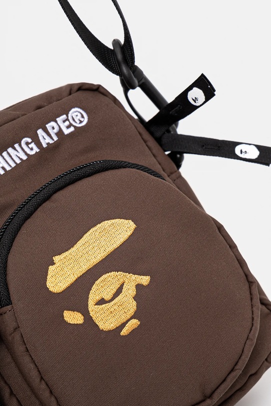 A Bathing Ape saszetka APE head mini bag brązowy 1L30190006