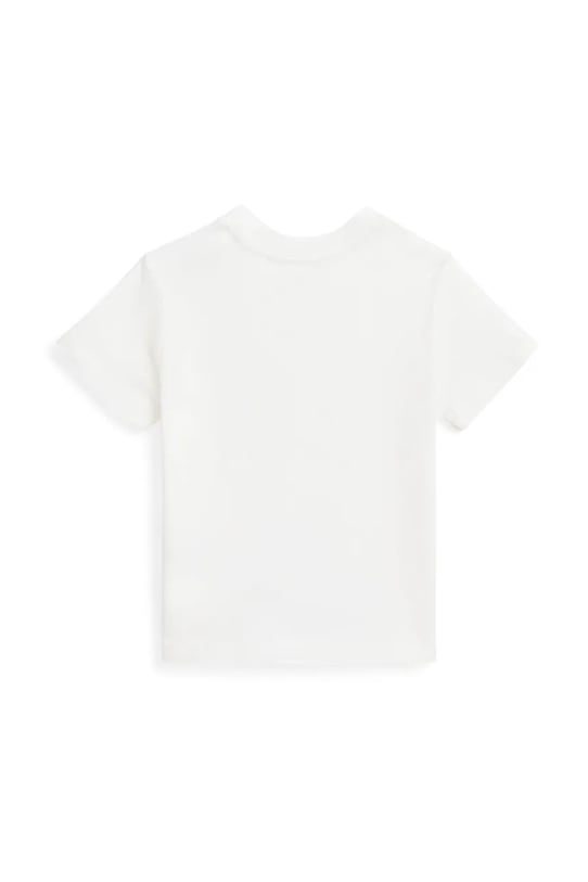 Παιδικό βαμβακερό μπλουζάκι Polo Ralph Lauren 320958332001 λευκό SS25