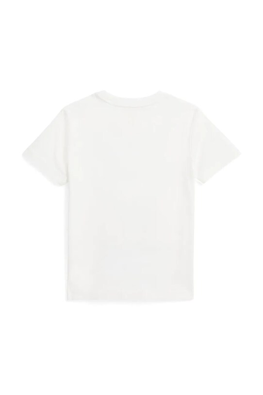 Детская хлопковая футболка Polo Ralph Lauren 322958332001 белый SS25