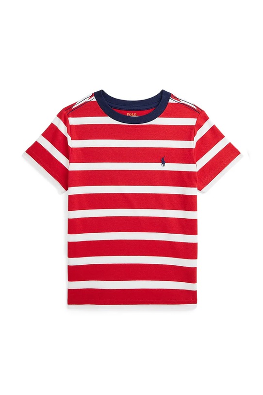 Polo Ralph Lauren t-shirt bawełniany dziecięcy wzorzyste czerwony 322958170001