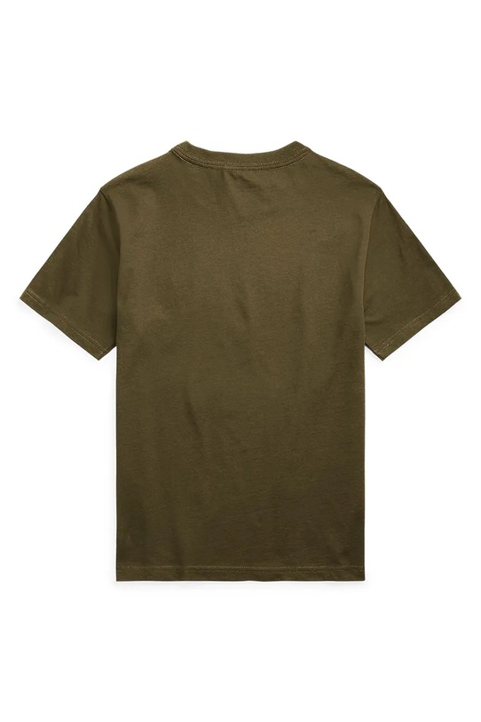 Otroška bombažna kratka majica Polo Ralph Lauren 323832904175 zelena SS25