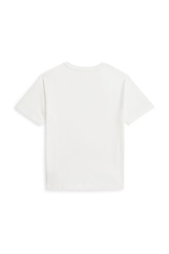 Polo Ralph Lauren t-shirt in cotone per bambini 323958159002 bianco SS25