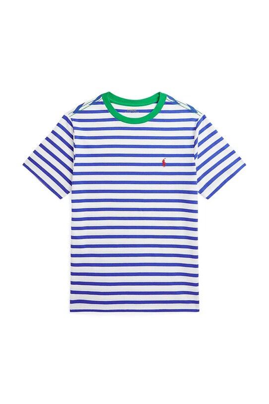 Polo Ralph Lauren t-shirt bawełniany dziecięcy wzorzyste niebieski 323958169001