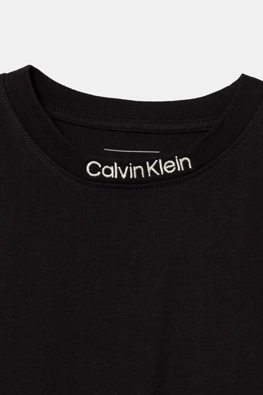 CHLAPEC Dětské bavlněné tričko Calvin Klein Jeans 0 IB0IB02353.128.176.PPYA černá