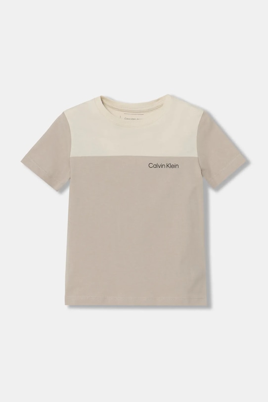 Мальчик Детская хлопковая футболка Calvin Klein Jeans 2 шт IB0IB02363.104.116.PPYA тёмно-синий