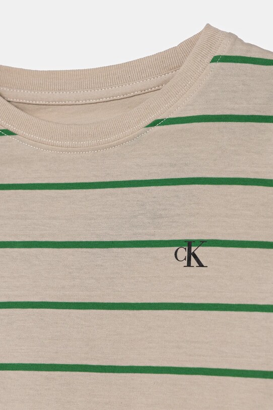 Calvin Klein Jeans t-shirt bawełniany dziecięcy 2-pack brązowy IB0IB02364.104.116.PPYA