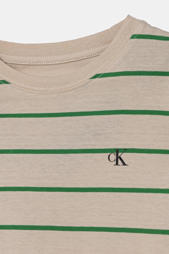 Детская хлопковая футболка Calvin Klein Jeans 2 шт коричневый IB0IB02364.104.116.PPYA