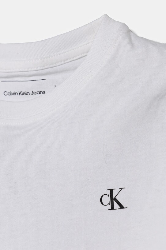 Calvin Klein Jeans t-shirt bawełniany dziecięcy 2-pack IB0IB02364.104.116.PPYA brązowy