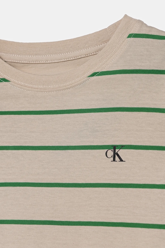 Calvin Klein Jeans t-shirt bawełniany 2-pack beżowy IB0IB02364.128.176.PPYA