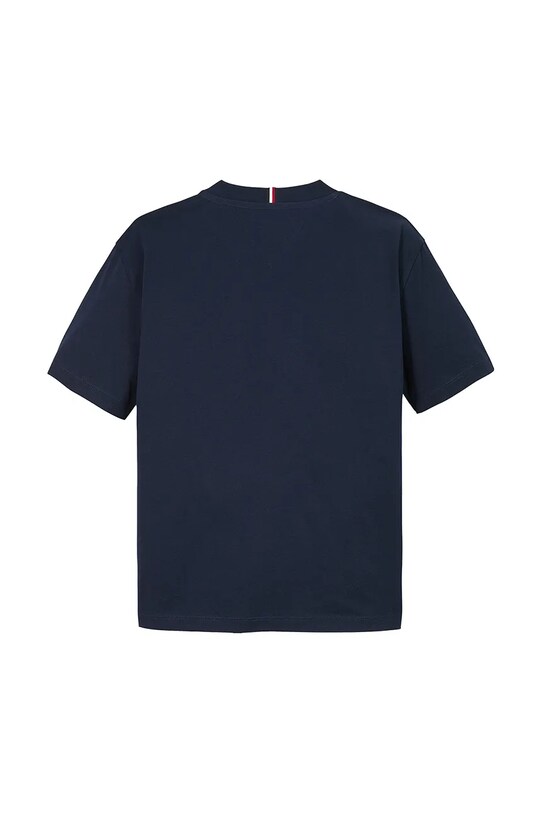 Хлопчик Дитяча бавовняна футболка Tommy Hilfiger KB0KB09601.74.122.PPYA темно-синій
