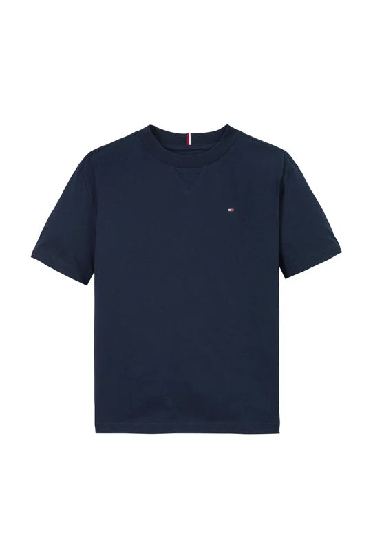 Detské bavlnené tričko Tommy Hilfiger KB0KB09601.128.176.PPYA tmavomodrá SS25