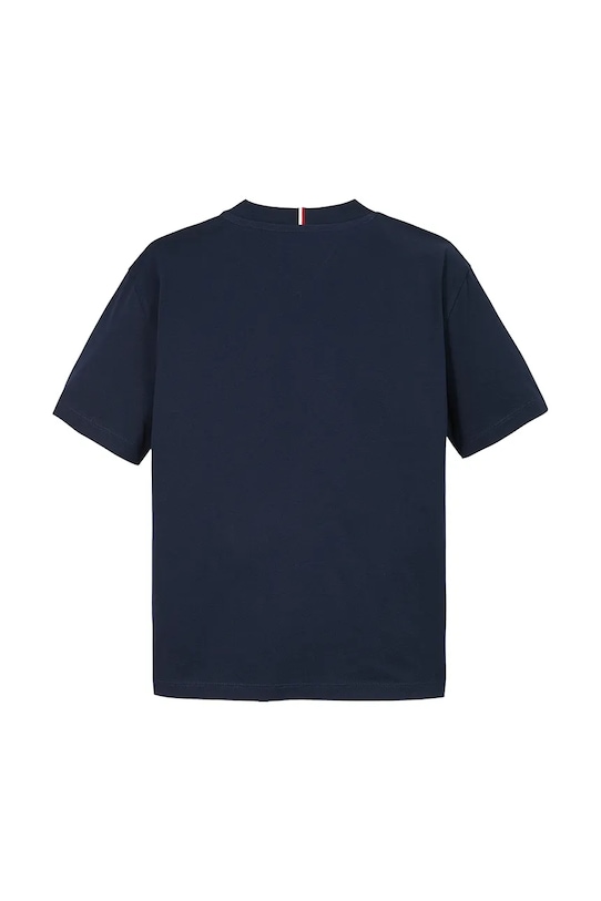 Chłopiec Tommy Hilfiger t-shirt bawełniany dziecięcy KB0KB09601.128.176.PPYA granatowy