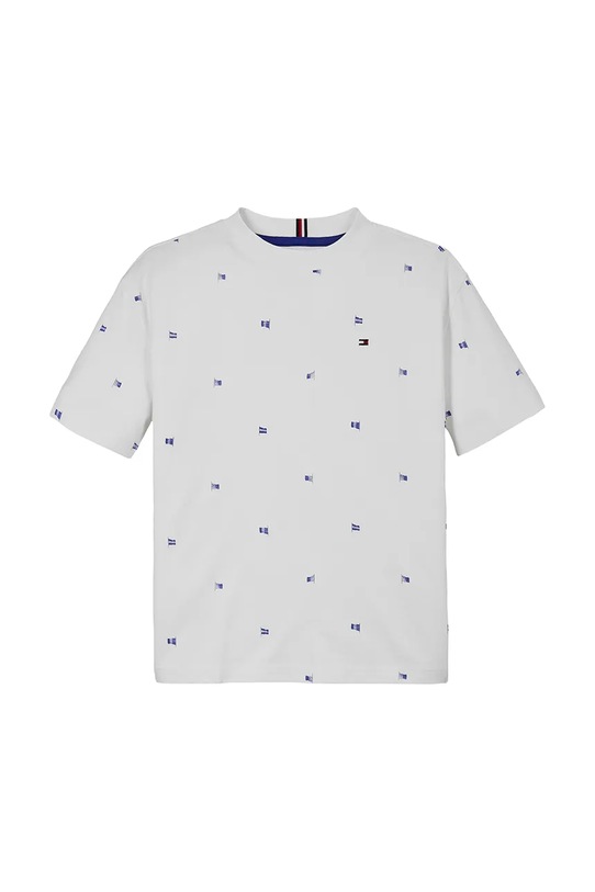Tommy Hilfiger tricou de bumbac pentru copii KB0KB09353.128.176.PPYA alb SS25