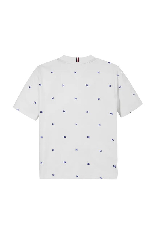 Мальчик Детская хлопковая футболка Tommy Hilfiger KB0KB09353.128.176.PPYA белый