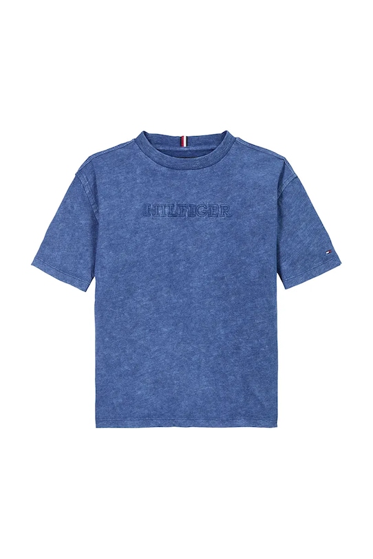 Tommy Hilfiger tricou de bumbac pentru copii KB0KB09359.PPYA albastru SS25