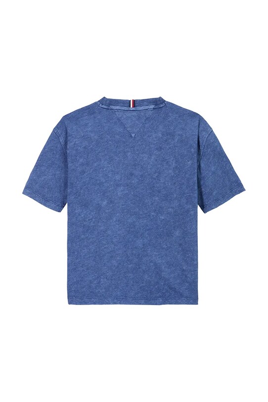 Chłopiec Tommy Hilfiger t-shirt bawełniany dziecięcy KB0KB09359.PPYA niebieski