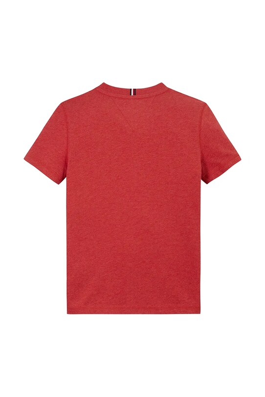 Chłopiec Tommy Hilfiger t-shirt bawełniany dziecięcy KB0KB09362.128.176.PPYA czerwony