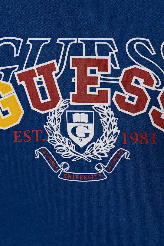 Мальчик Детская хлопковая футболка Guess I5RI00.K8HM4.PPYA голубой