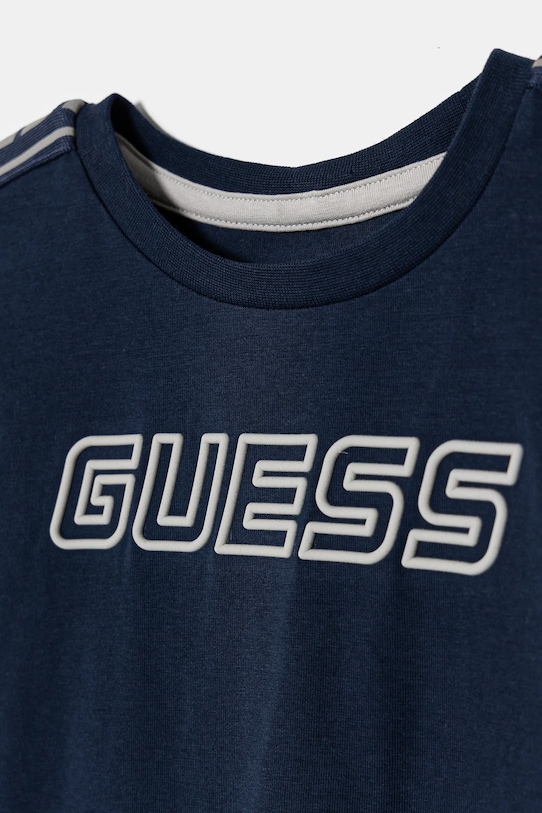 Chłopiec Guess t-shirt dziecięcy L4YI50.J1314.PPYA granatowy